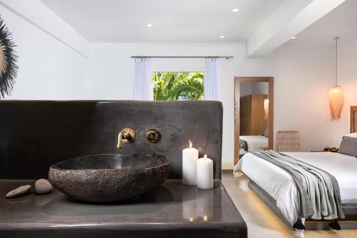 Bagno privato a Santorini