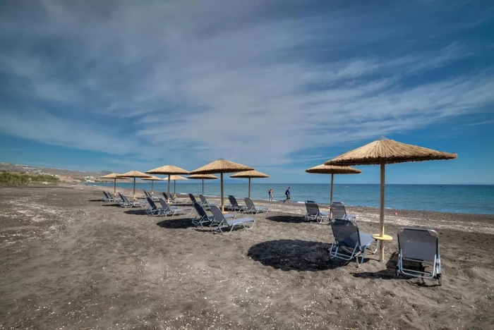 Spiaggia privata a Santorini